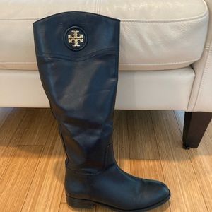 Tory Burch, size 10, classic riding boots. Jet black and gently used.